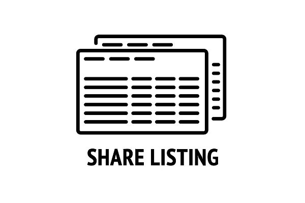 Extension Icons Named Share Listing